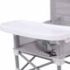 thumbnail image 5 of Silla de comedor plegable para bebé, asiento portátil para viaje al aire libre, para playa, Camping, Picnic, gris, 5 of 9