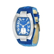 Ladies Square Blue Leather