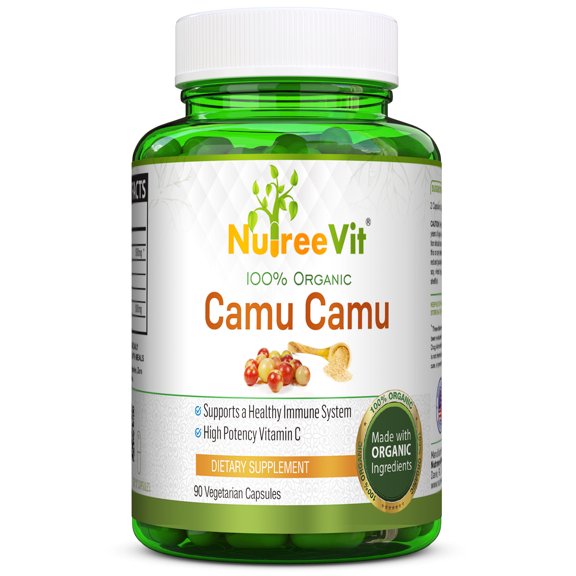 PURE 100% CAMU CAMU VEGETABLE CAPSULES  Pure Natural Vitamin C (90 Capsules)