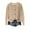 Khaki, variant on ZyeKqe Cardigan Sweaters for Women Button up Knitted Crewneck Casual Loose Fitted Open Front Sweater Jackets