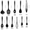 thumbnail image 2 of Juego de utensilios de cocina BESTZMWK de silicona colorida de 11 piezas, 2 of 6