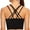 Black, variant on AGONVIN Women's Strappy Longline Yoga Sports Bra Padded Wireless Crop Top Cami Tank Top Black X-Small