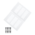 thumbnail image 1 of Cubierta de ventilación de aire de puerta Uxcell de 6 x 4 pulgadas, 2 piezas de ventilación de rejilla de alta resistencia, 1 of 7