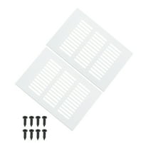Uxcell 6 x 4 Inch Door Air Vent Cover, 2 Pcs Heavy Duty Grille Ventilation