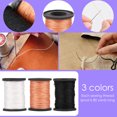 thumbnail image 3 of Leather Sewing Thread Kit 3-Spool 80 Yards Nylon Waxed Thread and Needle Set Heavy Duty Upholstery Thread and Needle Kit with 7 Needles for Home Leather Bags Sofa Repair and Sewing, 3 of 6
