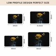 thumbnail image 5 of Yellow Roses Door Mat Indoor Outdoor, Modern Art Splash Flowers Butterfly Non Slip Welcome Mat with Rubber Backing, Absorbent Fabric Front Door Mats Entryway Rug for Home Patio Entrance 18"x30", 5 of 9