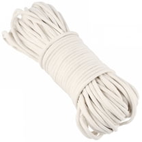 MISSMILE 328 Ft Natural Cotton Rope,1/4 inch Braided Cotton Rope,All Purpose White Craft Clothesline,Off-White