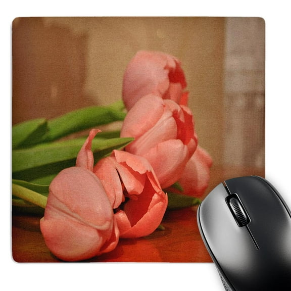 3dRose, Classic Peach Tulips, MousePad