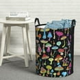 thumbnail image 6 of Naloa Bright Mushrooms Large Laundry Basket Waterproof Round Collapsible Storage bin with Handles for Hamper Kids Room,Toy StorageMedium, 6 of 6