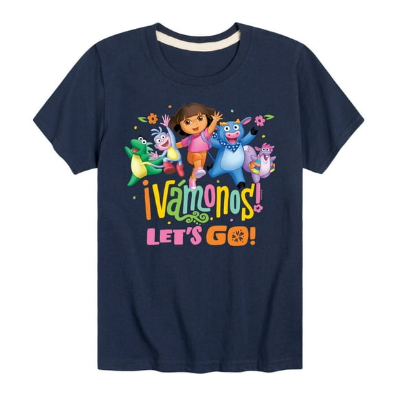Dora The Explorer - Vamonos Lets Go - Toddler And Youth Short Sleeve Graphic T-Shirt
