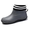 thumbnail image 6 of Uobin Women Lined Removable Liner Rain Boots, Solid Color Anti Wear Resistant Short Ankle Fashion Waterproof Galoshes for Ladies, 6 of 8