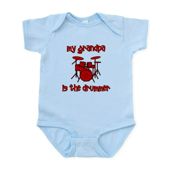 CafePress - My Grandpa Is The Drummer Infant Bodysuit - Baby Light Bodysuit, Size Newborn - 24 Months