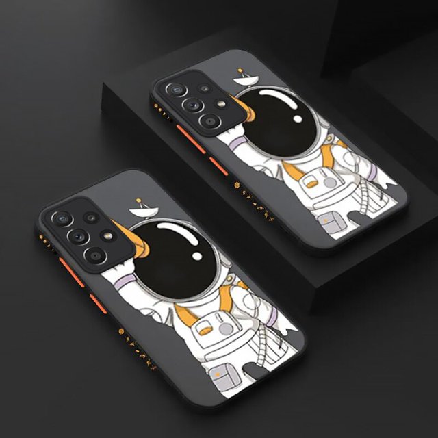 Bonita funda de teléfono con astronauta espacial para Samsung Galaxy, A52, A12, S22, S21 Ultra, S20 FE Plus, A54, A13, A71, A51, S23, A53, 5G, A72 xuanjing unisex