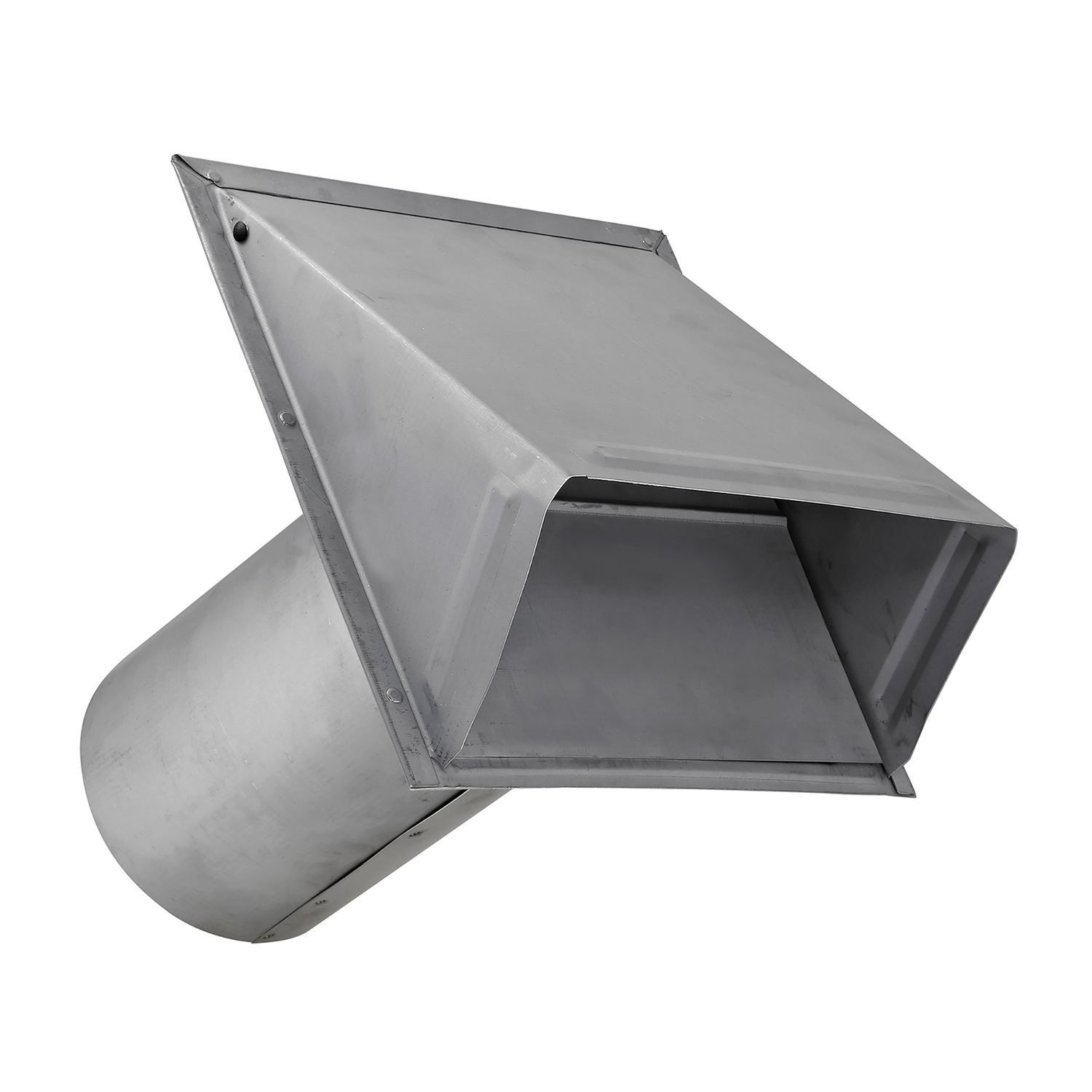 Lambro 6-In., 26-Gauge Paint-Grade Galvanized Wall Exhaust Hood Vent with Damper and 11-In. Pipe, EC-3460G-11-PG
