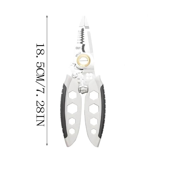 Rkxzt Wire Stripping Shears,Multifunction Stripping Pliers 7-inch Electrical Wire Stripper Crimper Cutter Tool,Tools&Home Improvement