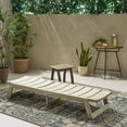 thumbnail image 3 of Noble House Mahalo Outdoor Acacia Wood Chaise 2-Pc Lounge, 3 of 11