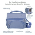 thumbnail image 5 of Bentgo Deluxe Lunch Bag - Durable and Insulated Lunch Tote with Zippered Outer Pocket, Internal Mesh Pocket, Padded & Adjustable Straps, & 2-Way Zippers - Fits Most Bentgo Lunch Boxes (Slate), 5 of 7