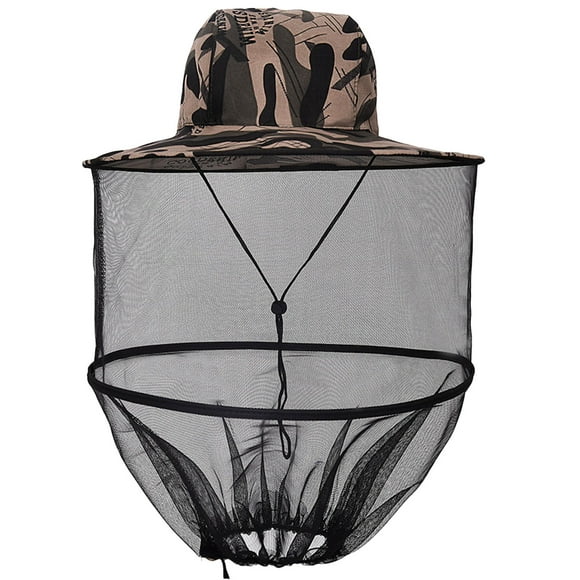 Men Women Head Mesh Hat Sun Hat Gnat Fly Protective Face Netting Hat Cap Boonie For All Outdoor Activities Winter
