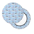 thumbnail image 2 of Daiia Rainbow Dinosaur Stool Covers Round,Round Bar Stool Covers Waterproof Bar Chair Covers Washable Stool Cushion Slipcover for 12-14 Inch Chair-12 inch, 2 of 7