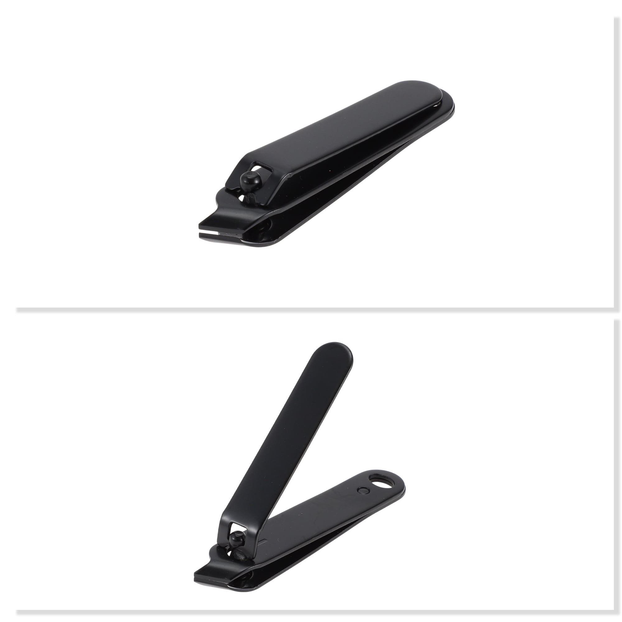 Unique Bargains Wood Grain Nail Clipper Kit 2.24"x 0.47"x 0.59" Black 18pcs