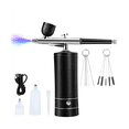 thumbnail image 1 of Kit d'Aérographe Rechargeable Sans Fil, Compresseur d'Aérographe, Haute Pression 30psi, Portable à Main, Ensemble d'Aérographe, Noir, 1 of 7