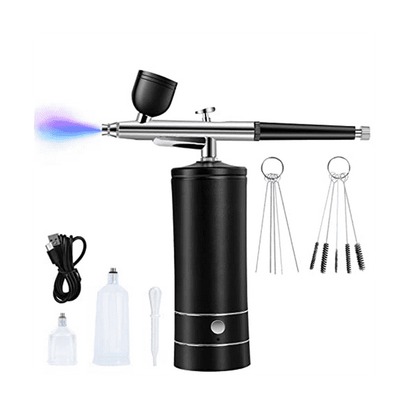 Airbrush Kit Rechargeable Cordless Airbrush Compressor,30PSI High Pressure,Portable Handheld Airbrush ,Airbrush Set