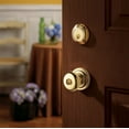 thumbnail image 3 of Baldwin 5205003FD Classic Reversible Non-Turning Two-Sided Dummy Door Knob Set - Brass, 3 of 4