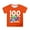 Orange, variant on WOYY Toddler Girls 100 Days Of School Shirt Cute Soft Short Sleeve T-Shirt, Sizes 3-4T
