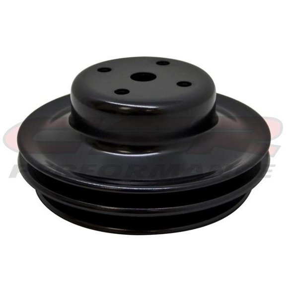 CFR HZ-9723-C 1969 - 85 Chevy Gros Bloc 2 Rainure Poulie Chromée Longue Pompe Bbc