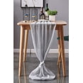 thumbnail image 5 of Coolmade 10ft Light Gray Chiffon Table Runner 29x120 Inches Romantic Wedding Runner Sheer Bridal Party Decorations, 5 of 7