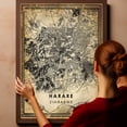 thumbnail image 6 of Harare Vintage Map Prints Canvas, Zimbabwe Map Art Canvas, Canvas, Harare Map City style vintage Canvas , Canvas Wall Art, Street Map Artwork Canvas, 6 of 6