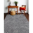 thumbnail image 3 of Bashian 30x96" Hand-Tufted Runner Transitional Wool Area Rug in Azure, 3 of 5