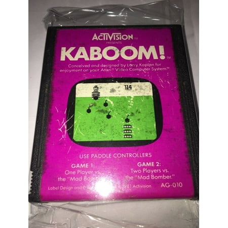 KABOOM! - 1981 Activision - Atari 2600 Video Game (Best Activision Games Atari 2600)