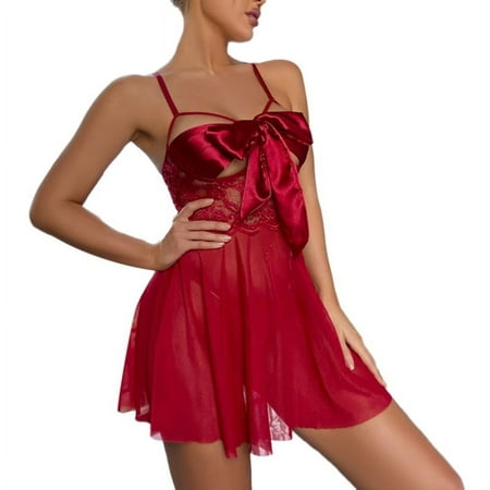 Lingerie for Women Lace Babydoll Chemise Negligees Sexy Exotic Nightgowns Halter Nighties Mesh Nightwear Nighty Teddy Lingerie