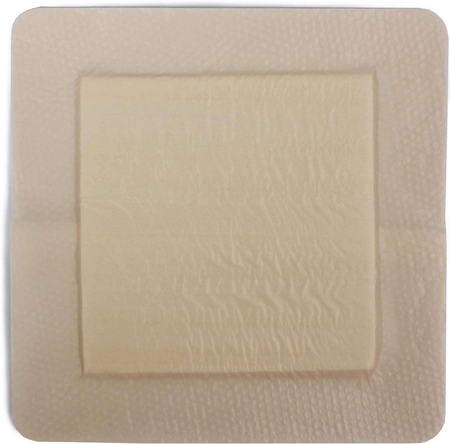 Med Pride Silicone Bordered Foam Bandages for Wounds 6x6 Inch, 10 pack Adhesive Sterile Silicone Foam Dressing