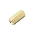 thumbnail image 3 of Uxcell M2.5x10mm Female to Female Hex Brass Spacer 10 Count, 3 of 5