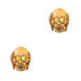 thumbnail image 2 of Advancent Decoración de calavera brillante de Halloween, exquisita para decoración de fiestas, resina que no se daña fácilmente ni se Type4 NO4, 2 of 6