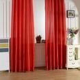 thumbnail image 1 of Nouveaux Rideaux de Chambre à Coucher à Poche pour Tringle Panneau de Rideau en Satin Coloré, 1 of 1