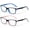 Blue, variant on 2 Pairs Kids Blue Light Blocking Glasses, Anti Eyestrain & UV Protection, Computer Gaming TV Phone Glasses for Boys Girls - Clear Lens Eye Glasses (Age 4-11) Rectangle