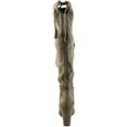 thumbnail image 4 of Womens I35 Hadli Fringe Tie Pull On Over The Knee Boots, Warm Taupe, 4 of 5