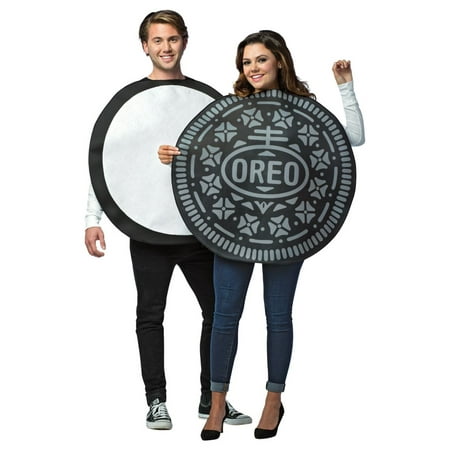White and Black Halloween Oreo Couples Costume