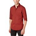 thumbnail image 1 of I.N.C Mens Utility Button Up Shirt, Brown, XX-Large, 1 of 1