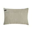 thumbnail image 6 of The HomeCentric Decorative Taupe 12"x24"Lumbar Pillow Cover, Corduroy / Velvet Patchwork / corduroy fabric / Leather tape Oblong Pillow, Striped Pattern Modern Style - Corduroy Split Taupe, 6 of 10