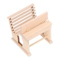 thumbnail image 4 of Dollhouse Tiny Desk, Dollhouse School Desk Simulation 1/12 Lightweight  For Library, 4 of 8