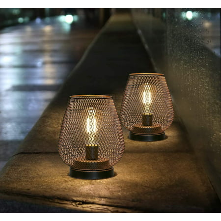 Led Light Bulb In Edison Style, Battery Operated Outdoor Table Lamps