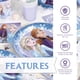 thumbnail image 5 of Decoración de fiesta Frozen Serves 16 con pancarta y mantel, 5 of 6