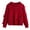 Red, variant on XIMIN Kid Girls Crewneck Solid Color Knit Cute Bow Slouchy Sweater Cute Tulle Long Sleeve Stretchy Thicken Casual Pullover Fall Winter Shirts