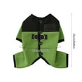 thumbnail image 2 of Dog Cat Fleece Clothes S Size Green Four Legged Winter Warm Outfit with Leash Hole for Small Pets, 2 of 6