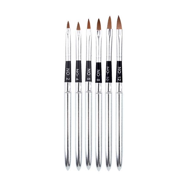 Juego de 6 pinceles para decoración de uñas, para punteado, pintura, dibujo, esmalte, bolígrafo, herramientas para uñas