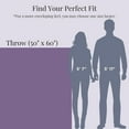 thumbnail image 5 of U by Bedsure Fleece Blanket Twin Blanket Purple, 260GSM Soft Lightweight Cozy Twin Blankets,59X79 inches, 5 of 8